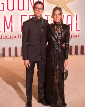 Taha Desouky Instagram - من حفل ختام الدورة الإستثنائية لمهرجان الجونة السينمائي 
from the closing ceremony of the sixth edition of El @elgounafilmfestivalofficial .
Styled by my talented wife: @nadine.ketchedjian 
Suit: @concrete_official 
Accessories: @huwadesign
#GFF23