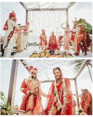 Tahir Raj Bhasin Instagram - दूल्हे का सेहरा✨🧿
Bhai ki Shaadi 
.
.
@mintblushdesigns @stylisttsahilgulati @niddhii_jain 
#TanMel #GreatIndianWeddings #Kerala