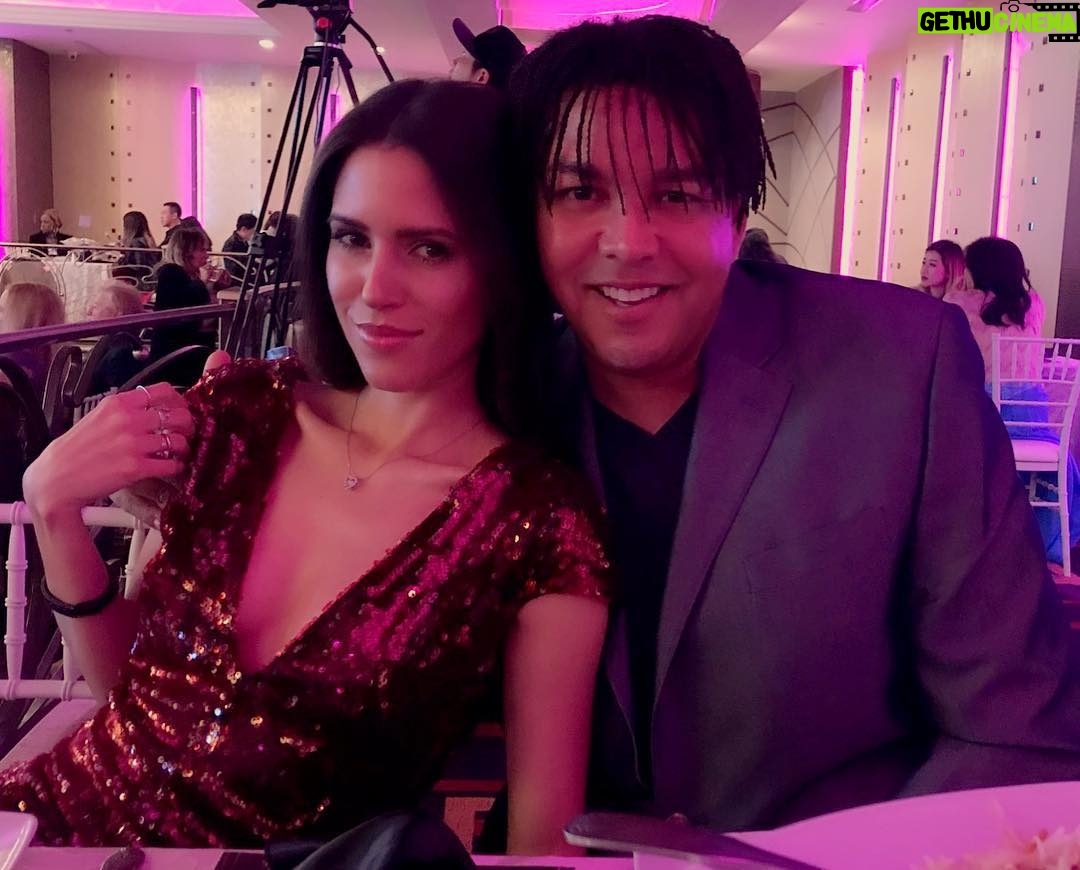 Taj Jackson - 1.9K Likes - Had the honor of presenting an award this past week at the US Hollywood International Golden Film Award Ceremony. Thank you @kimberley_kates for inviting us.