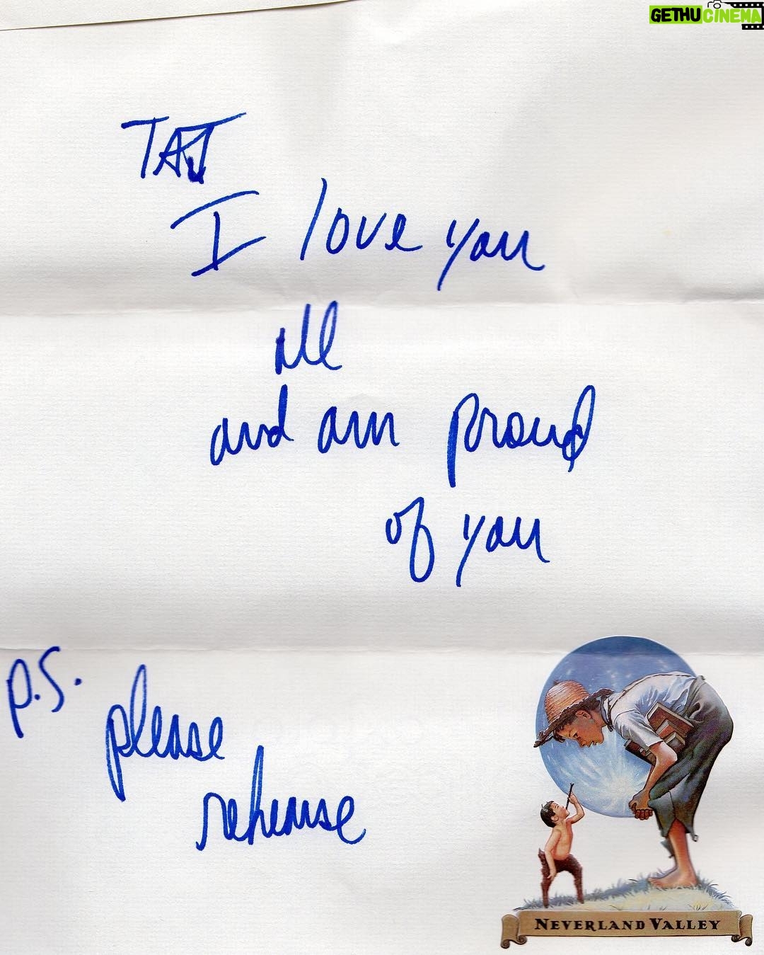Taj Jackson - 3.6K Likes - This encouraging note was written over 25 years ago and still inspires me today. Through it all, he continues to guide me.
I love and miss you Uncle Michael.
#MichaelJackson #MJ #KingOfPop #Legend #GOAT #777