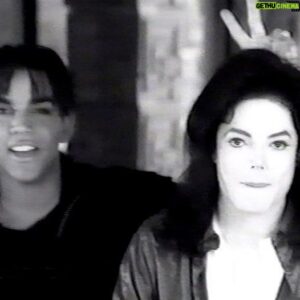 Taj Jackson Instagram - Missing this guy and all the fun times we had together. Here’s a still taken during our 3T “Why” video #tbt #kingofpop #michaeljackson