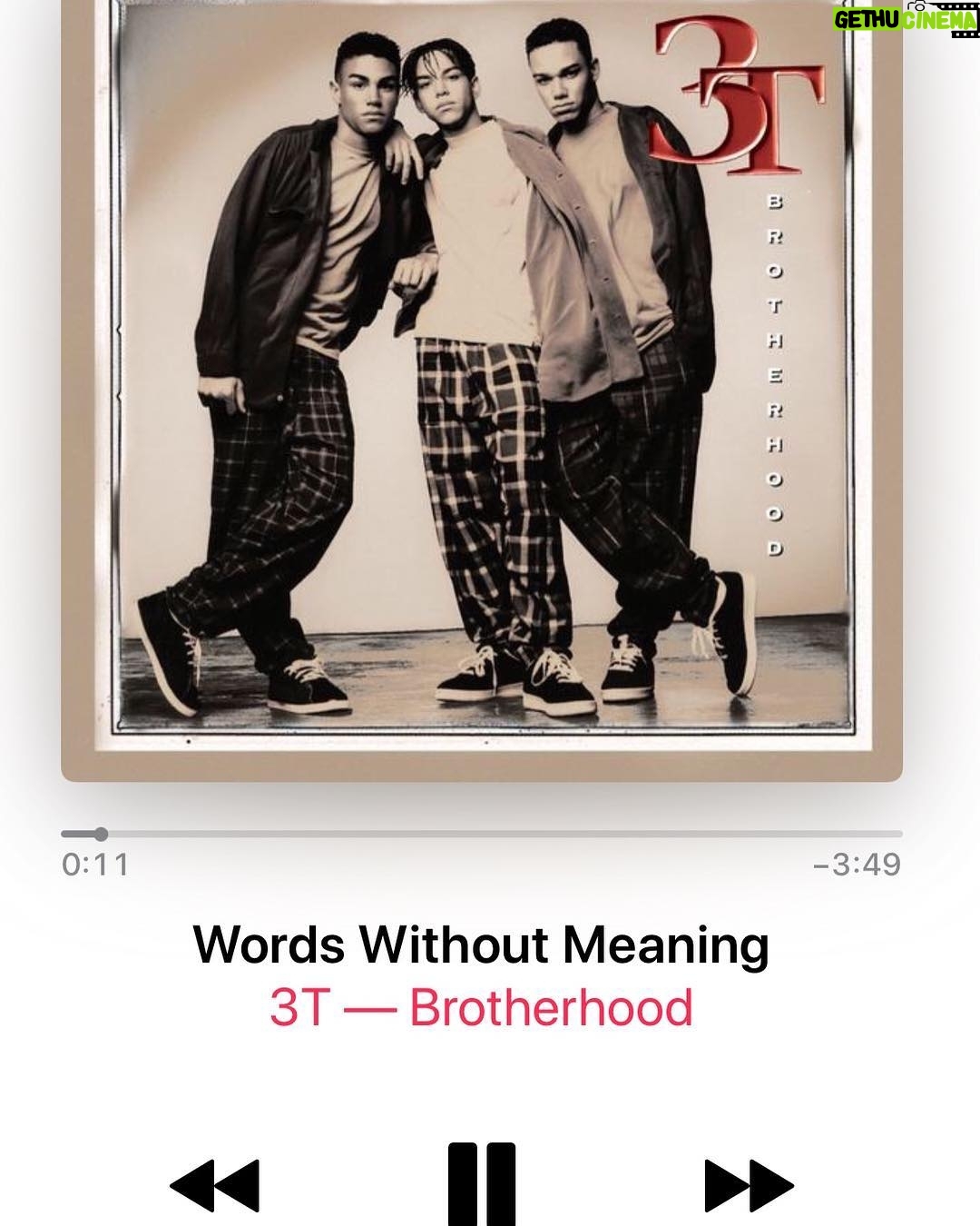 Taj Jackson - 4.1K Likes - My homework for our upcoming concert September 1st in Paris. One of my favorite 3T songs…Words Without Meaning. Haven’t performed this song live in over 20 years. Can’t wait for you guys to sing it with me. 👍🏽