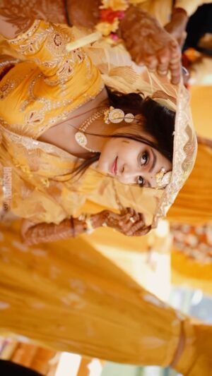 Tamanna Vyas Instagram - The Most Colourful Day Of Our Life 🫶🏻 
#haldiceremony 

Mua - @ammus_makeup_mantra 
Outfit - @rinkususanta7 
Captured by - @basudev_films_official 

#sidkitamanna #tamanna #tamannavyas #sidharthagarwal #shadi #haldiceremony #haldioutfit #haldicelebration #yellowtheme #indianwedding