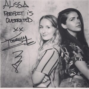 Tamara Duarte Instagram - #perfectisoverrated an amazing fan had this tatted after writing it for her. Just a reminder today while strolling through other people’s “perfect” gram life... it’s overrated and not real. Moment-by-moment. ✌🏼❤️😀