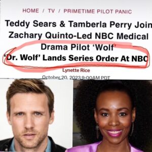 Tamberla Perry Instagram - I take no credit! God did it!

Let me let this live here for a minute!  You can call me Dr. Pierce going forward!

You can call them Dr. Markus @alex_macnicoll, Dr. Nash @spencemooreii, Dr. Dang @aurynotsorry and my baby sistah from chicago Dr. Kinney @ashleighlathrop!!

It'll be a little while, but we comin 
to @nbc 
 
@thatthingofwhen ❤️ @zacharyquinto ❤️ 
@henrikbastin ❤️
@davidrapaport ❤️
@melawatt_tv ❤️
@gberlanti ❤️
@50shadesofgabay ❤️
@mohan_mandali ❤️

#wolfpack #nbc #Goddidit