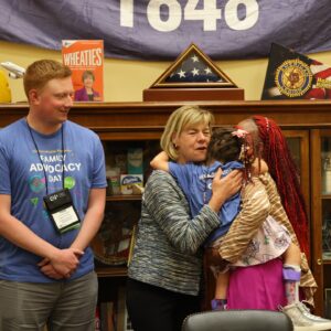 Tammy Baldwin Instagram - I had the privilege of hearing the inspiring stories of two Wisconsin Children’s Hospital patients during this year’s Family Advocacy Day in D.C. Thank you for sharing your courageous journeys with me Vince and Phoenix, and keep fighting!