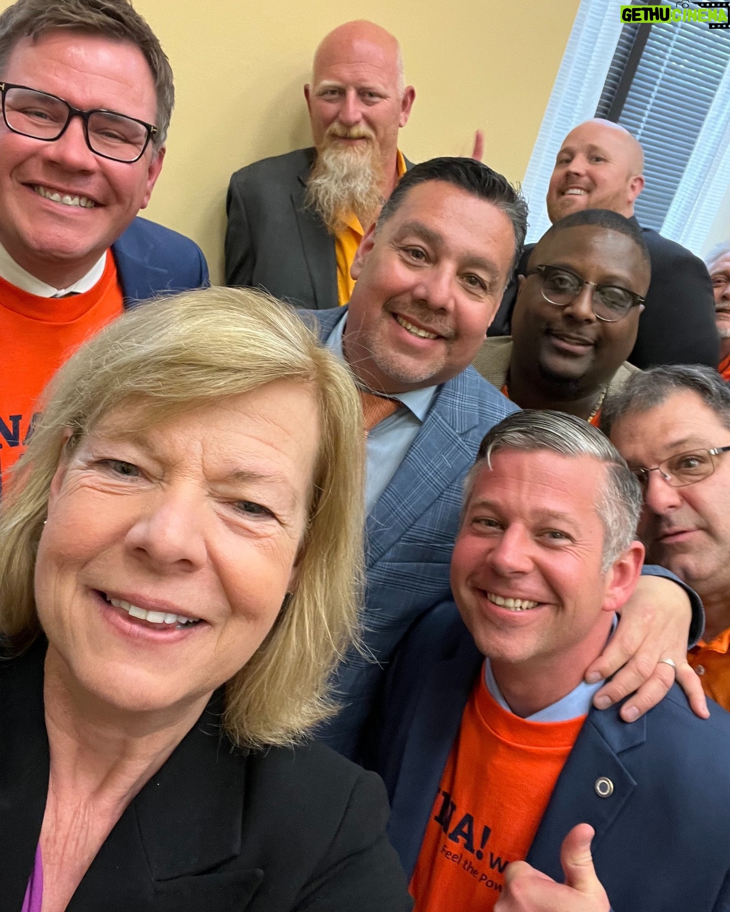 Tammy Baldwin - 311 Likes - What a treat to have Wisconsin labor leaders here in Washington! Together, we are:
✅Creating good-paying job opportunities
✅Investing in apprenticeship programs
✅Fighting for fair wages and benefits
✅Moving our Made in Wisconsin economy forward!