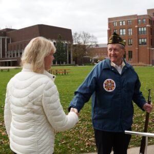 Tammy Baldwin Instagram - There’s no better way to celebrate Veterans Day weekend than hearing from our very own Wisconsin veterans. 

Grateful to be at @viterbouniversity in La Crosse today to meet with our brave veterans and their families and thank them for their service to our country.