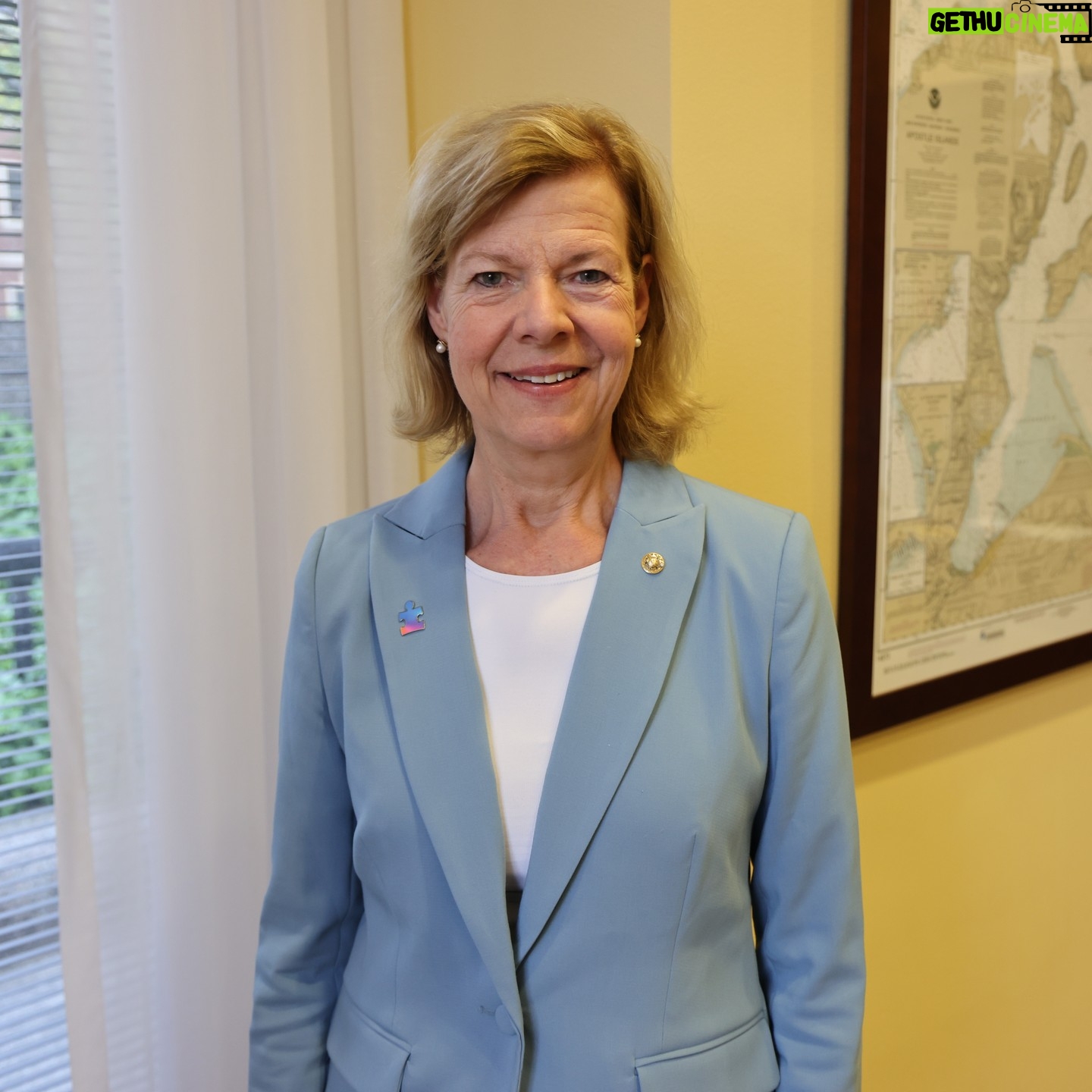 Tammy Baldwin - 291 Likes - Proud to wear my @autismspeaks pin to increase awareness, acceptance, and understanding of those with autism. Today and every day, we must work towards creating a more inclusive world where all people with autism can reach their full potential. #AutismAwarenessMonth