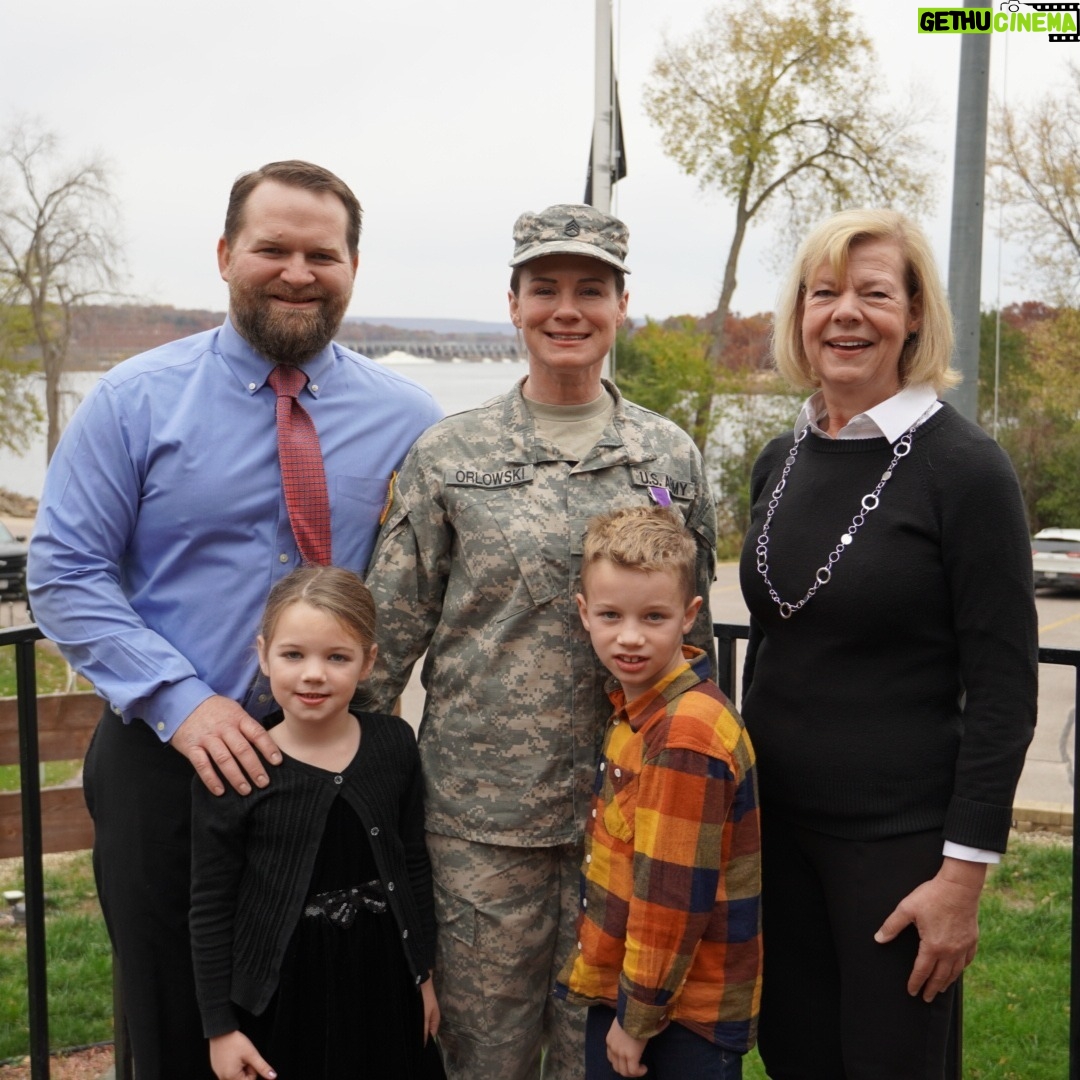 Tammy Baldwin - 489 Likes - The Purple Heart is the medal that no one wants to earn. But, Rebecca put her life on the line & earned this designation.
20 years after her injury while serving in the U.S. Army, I'm proud to honor her brave service & present her with a Purple Heart.
Thank you, Rebecca.