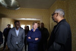 Tammy Baldwin Instagram - I’m in Milwaukee today touring a foreclosed property that will be rehabilitated and prioritized for sale to a first-time home buyer. This is what it looks like to invest in affordable housing in Wisconsin & give first-time home buyers the support they need to build their future!