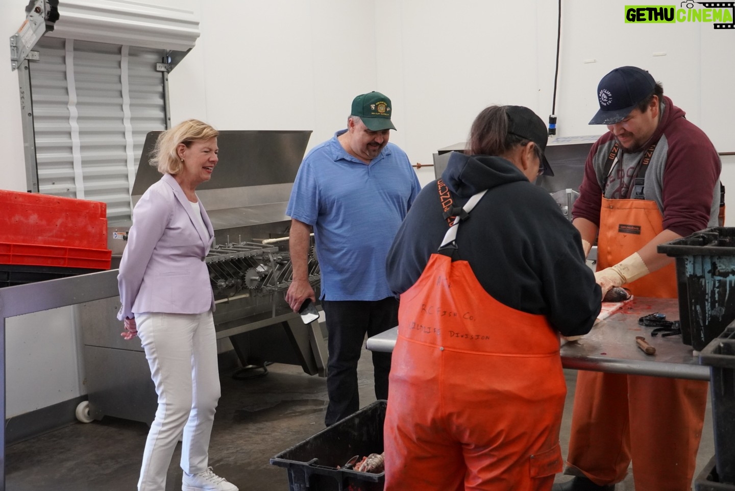 Tammy Baldwin - 230 Likes - Wonderful to be in Bayfield with the
@redclifftribe for their annual Pow-Wow to celebrate their rich history, discuss how to better our government to government relationship, & see how Red Cliff Fish Co. is growing the local economy & providing high quality fish nationwide.