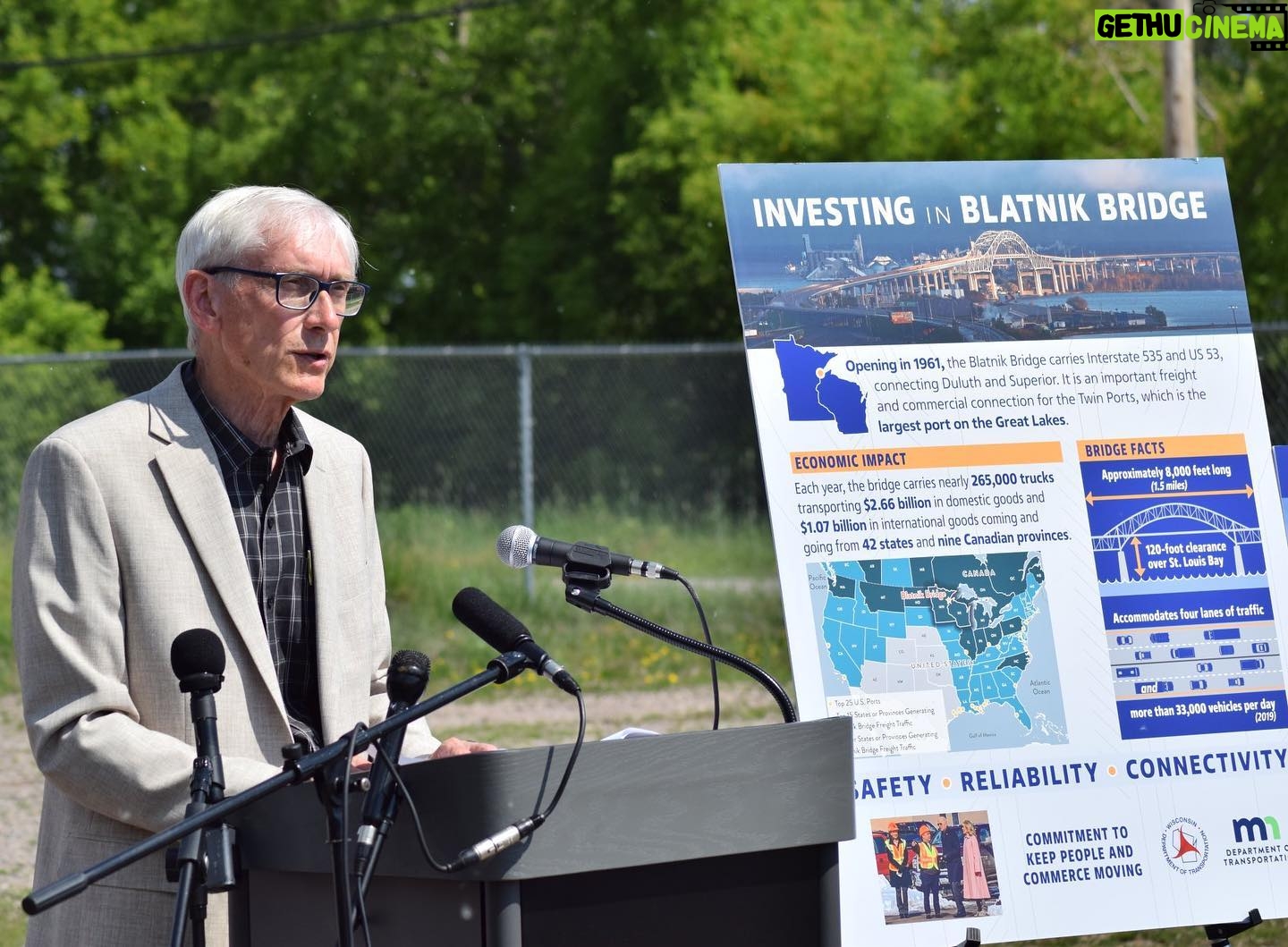 Tammy Baldwin - 236 Likes - We've secured nearly $400 million in our budget to support the repair of the Blatnik Bridge in Superior. Now, @SenatorBaldwin is ready to secure federal funds to get this project over the finish line.
Together, we're building the 21st-century infrastructure Wisconsin needs.
