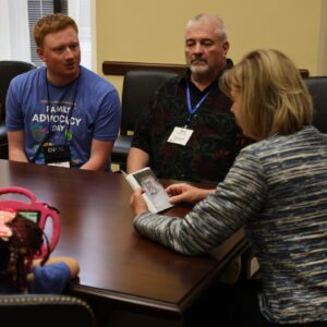 Tammy Baldwin Instagram - I had the privilege of hearing the inspiring stories of two Wisconsin Children’s Hospital patients during this year’s Family Advocacy Day in D.C. Thank you for sharing your courageous journeys with me Vince and Phoenix, and keep fighting!
