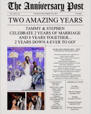 Tammy Jackson Instagram - Happy Anniversary My Luv. Today we celebrate 2 years of marriage. You already know how I feel about you. I show my unconditional love each and every day. Today’s no different. I’m very happy and blessed to be your wife and thankful to have you as my husband. I did than and I still do now #HappyAnniversary to us ❤️ ! Now let’s go celebrate @_stak5_ 😘🥂