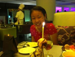 Tan Kheng Hua Instagram - It’s your birthday and I am looking through old photos of you to post  and i’m giggling, tearing, chuckling, choked up. oh look, didn’t we make this photo into a notebook door gift one birthday? and here, didn’t Popo save the day when the icing on the cake got smudged? here, you’re in a cat-suit and we had puppets. here, a birthday quiche; here, a birthday ham; here, a birthday chicken pie. Because for the longest time, you didn’t eat cake. i look at your little friends in the photos and they’re all your not-so-little friends still. Cos that’s the sort of friend you are. when did you lengthen out from chubby cheeks? It happened overnight. you’re 4, you’re 10, you’re 19, you’re 21, here, here, here and here. every day of your life is the perfect day, the perfect moment and all i really ever need and all i’ll ever really ever need. Here, you’re 26, and such a good girl, and working so hard catching your dreams, and loving the people you love fiercely and without apology. you are always the most beautiful girl in the world to me and i don’t care how you came to this bunged up body of mine. you did. happy 26 birthday, my love. the first key word here is “birth”. You were born and i knew true love. The 2nd key word here is “happy”. Because you make me so happy. so, very very happy.