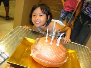 Tan Kheng Hua Instagram - It’s your birthday and I am looking through old photos of you to post  and i’m giggling, tearing, chuckling, choked up. oh look, didn’t we make this photo into a notebook door gift one birthday? and here, didn’t Popo save the day when the icing on the cake got smudged? here, you’re in a cat-suit and we had puppets. here, a birthday quiche; here, a birthday ham; here, a birthday chicken pie. Because for the longest time, you didn’t eat cake. i look at your little friends in the photos and they’re all your not-so-little friends still. Cos that’s the sort of friend you are. when did you lengthen out from chubby cheeks? It happened overnight. you’re 4, you’re 10, you’re 19, you’re 21, here, here, here and here. every day of your life is the perfect day, the perfect moment and all i really ever need and all i’ll ever really ever need. Here, you’re 26, and such a good girl, and working so hard catching your dreams, and loving the people you love fiercely and without apology. you are always the most beautiful girl in the world to me and i don’t care how you came to this bunged up body of mine. you did. happy 26 birthday, my love. the first key word here is “birth”. You were born and i knew true love. The 2nd key word here is “happy”. Because you make me so happy. so, very very happy.
