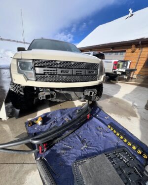 Tanner Foust Instagram - Not the best DIY guy but some new @kchilites have done a good job refreshing my old girl. 🙌🙌. What should we put on the new F350? @orw_denver  @optimabatteries @yokohamatire
