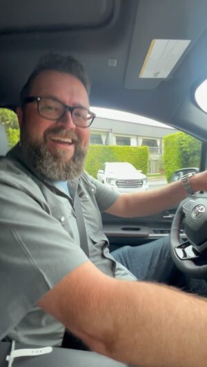 Tanner Foust Instagram - Do you agree with the big man that the Sienna hybred is the greatest car of all time??😂 @rutledgewood @adamferrara