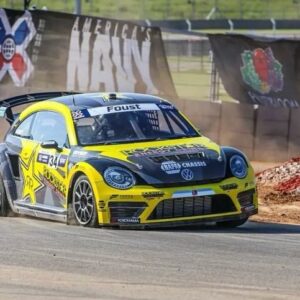 Tanner Foust Instagram - Flashback to some @xgames action… did anyone ever notice the sidewall flex we got out of our @yokohamatire 🤯 !? Was a valuable way to get grip on the polished dirt but man, that looks risky!! @vw @rockstarenergy