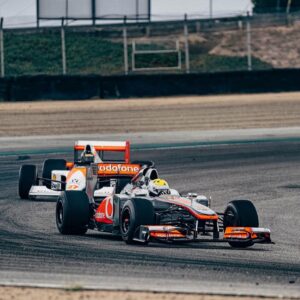 Tanner Foust Instagram - Just remembering that time I chased @andrettimario around Laguna in @ayrtonsennalive ‘s MP4/5… 🤯🤯 @mclaren