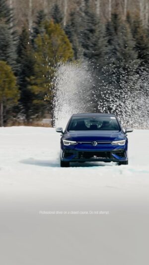 Tanner Foust Instagram - Our Roman Empire: @tannerfoust bringing home the W in a #VDub at Aspen’s first-ever F.A.T International Ice Race.

Watching him secure the fastest lap in a 2024 #GolfR? Priceless.

#VW #VWGolfR #VDubLove