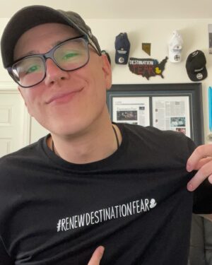 Tanner Wiseman Instagram - WOW!!! So much love is pouring in!!! 

Show your support with the new #RenewDestinationFear shirt at FearGear.Shop

Let’s get more eyes on this!!