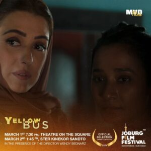 Tannishtha Chatterjee Instagram - We are thrilled to announce that #YellowBus is set to hold its African premiere at the Joburg Film Festival in South Africa ✨🎬

The film will be screened in these times:
Friday, March 1st at 7:30 pm, Theater on the square 
Saturday, March 2nd at 1:45 pm, Ster Kinekor Sandto

In the presence of the director Wendy Bednarz.

سُعداء للإعلان عن العرض الأول لفيلم Yellow Bus في أفريقيا خلال مهرجان Joburg السينمائي في جنوب أفريقيا ✨🎬

يُعرض في المواعيد التالية:
الجمعة 1 مارس الساعة 7:30 مساءً 
السبت 2 مارس الساعة 1:45 مساءً

بحضور مخرجة الفيلم Wendy Bednarz