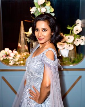 Tannishtha Chatterjee Instagram - Film @yellowbusfilm at @tiff_net arriving for another screening in a gown with starry silver hues. The finest silver foil on silk Lycra and meticulous hand embroidery by expert karigers using cutdana , sequins Rhinestones.
@meenakshi.creations by @whosunnykapoor #TIFF2023 #meenakshicreations #chandnichowk  With my rock star Oscar winning co producer @guneetmonga  and @whosunnykapoor the designer of this beautiful gown