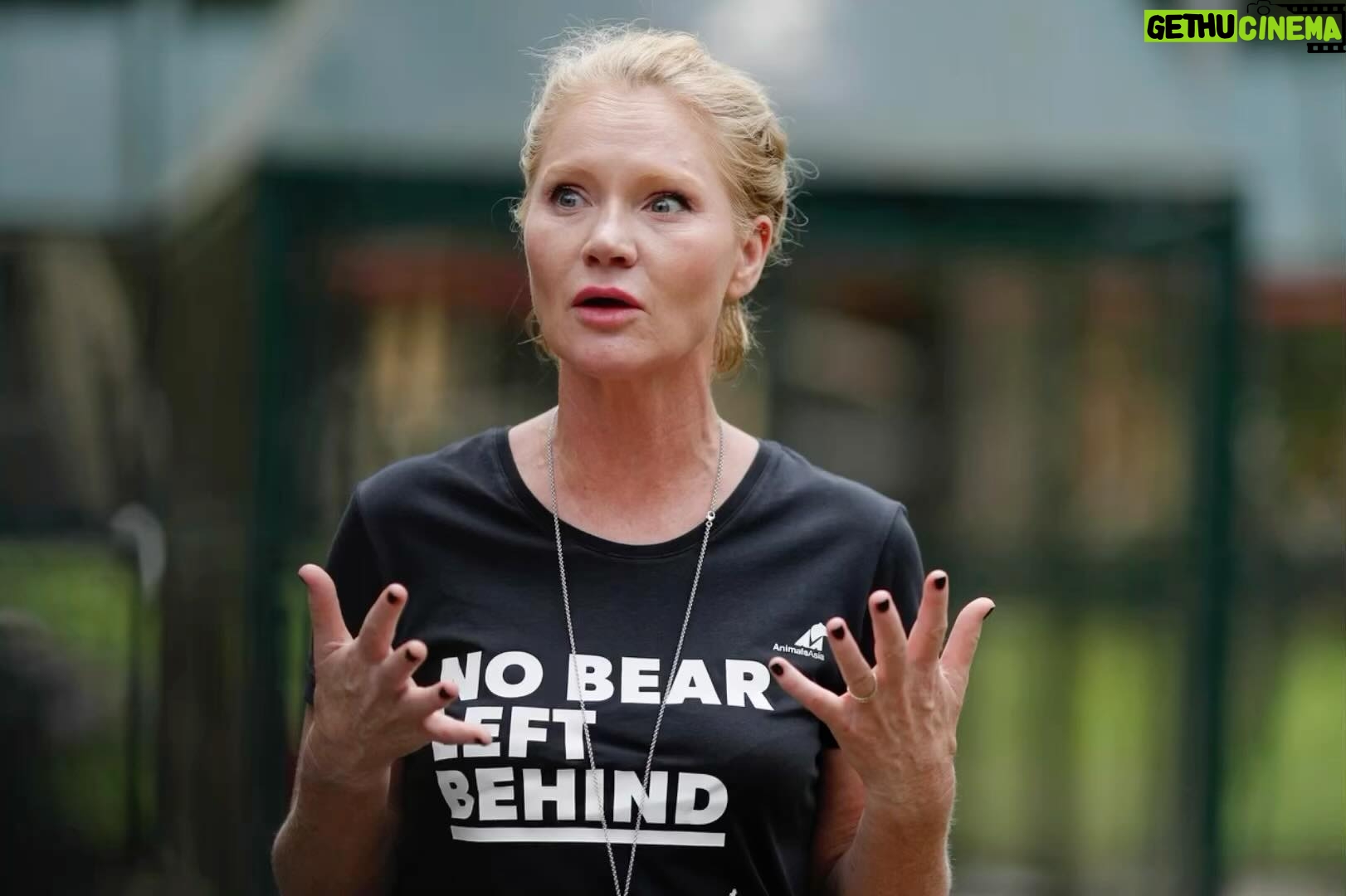 Tara Buck - 837 Likes - A year ago today I was in Tam Dao, Vietnam at the @animalsasia sanctuary learning about the senseless cruelty of the bear bile industry. Thanks to 25 years of steadfast commitment and determination, Animals Asia has helped bring a permanent end to this heinous trade in Vietnam. This year a second bear sanctuary will be up and running in Bach Ma with the mission of caring for all remaining bears that are currently being surrendered and rescued from bile farms. There will not be a single bear left behind to suffer. I don’t quite have the words to express just how momentous this achievement is but I will never forget the impact these bears have had on me and how truly moved I am that there are people like Jill Robinson in the world. Please consider donating. If you are interested and want to learn more go to www.animalsasia.org