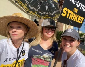 Tara Buck Instagram - Day #103 - Time to rally the neighborhood!  Grateful the AMPTP is back at the bargaining table today with our @sagaftra negotiating team.  We are hopeful for a fair counter offer that honors the dignity of our profession and the hard work of so many individuals who bring the magic to entertainment. We all just want to get back to the work we love after all.  In the meantime, one day longer, one day stronger.  We are a united front!#sagaftrastrong #sagaftrastrike #power2performers