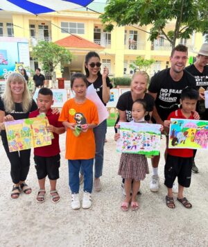 Tara Buck Instagram - My guides and teachers for the day. 
These children tend to an herb garden that produces an alternative medicinal solution to bear bile.  They have learned all about their vulnerable #moonbear and they know it needs their protection. 🙏 @animalsasia #kindnessinaction #raiseyourpaw #nobearleftbehind #animalsasia #tarabuck