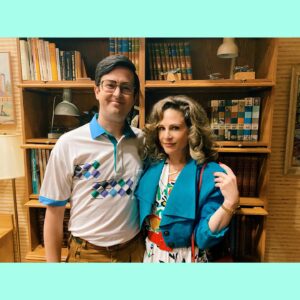 Tara Spencer-Nairn Instagram - If an editor is in the forest, and they cut an actors scene, were they ever really there??? @richietown @ghostscbs #ghosts #youngcarol #donutholes #happenstothebestofus 
#rednails @everyday.beauty.bar