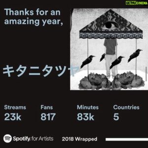 Tatsuya Kitani Instagram - 毎年恒例のやつ 今年もたくさんありがとう
来年頭にアルバム出るのでそしたらまた沢山聴いてくれや