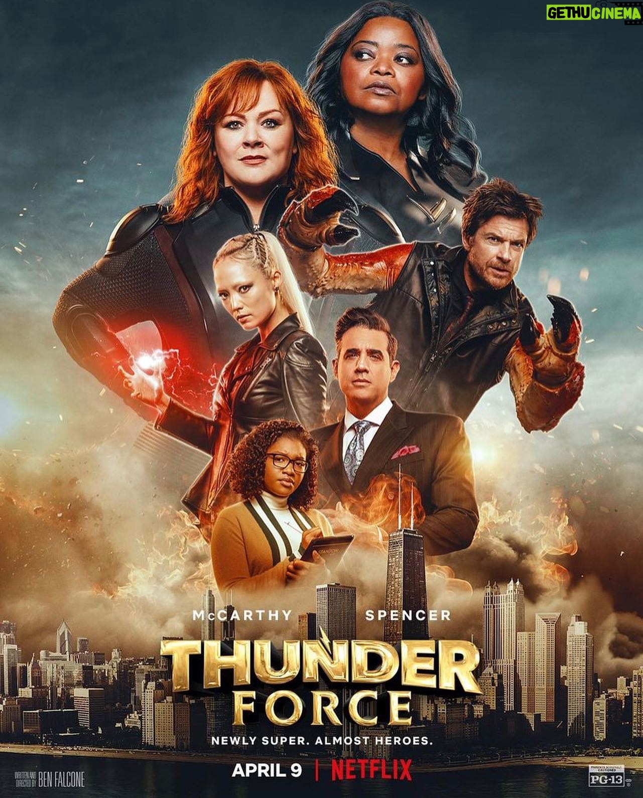 Taylor Mosby - 5.2K Likes - Today is the day!! Thunder Force is out on Netflix and I can’t wait to hear what you all think! I’m exciteddd🤍#thunderforce #netflix