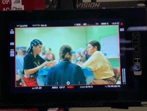 Tazbah Chavez Instagram - 🦖 🪶 this is late, but dinosaur ancestors teach us patience. @ericajtremblay thanks for writing such a funny episode. This was my first episode getting to work with all the Rez dogs and the bad guy gang and the aunties and the uncles all at once —  and it was a blast. Thanks to @ambermidthunder & @elishajohnpratt for making us all hyperventilate ✨ most of the shoot was spent holding our hands over our masks trying not to ruin a take with laughter. Love each and every one of the cast and crew that make our crazy ideas what they are. Thanks @sterlinharjo for it all 🦕