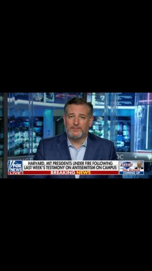 Ted Cruz Instagram - Jewish students are under attack on Harvard’s campus. Claudia Gay says she can’t be bothered to condemn this evil behavior. She says she doesn’t even know how many Jewish students attend her school.