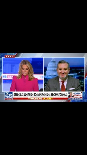 Ted Cruz Instagram - Alejandro Mayorkas needs to be impeached.
 
He has invited 9.6 MILLION illegal aliens into America.
 
The border has become a processing center under his leadership.