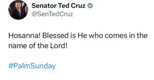 Ted Cruz Instagram - #palmsunday