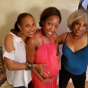 Telma Hopkins Instagram - My Goddaughter's ready to pop, but still found time to welcome Joyce and I to dinner along with her husband and his family! # Boil water! # hang on 
# soon...