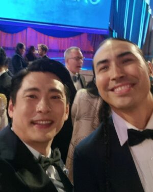 Teo Yoo Instagram - Thank you for this incredible experience @theacademy
Custom suit by @louisvuitton  Brooch & Watch & Rings by @cartier