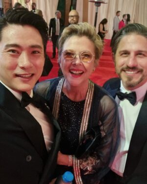 Teo Yoo Instagram - Thank you for this incredible experience @theacademy
Custom suit by @louisvuitton  Brooch & Watch & Rings by @cartier