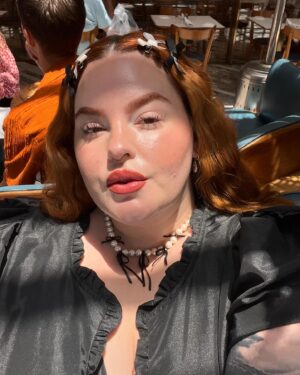 Tess Holliday Instagram - When I founded @effyourbeautystandards 10 years ago, I didn’t think about what it would be like to approach 40, nor how my body and the industry would evolve. I was a bit naive, brimming with excitement and hope for a world where I could truly love myself. It’s easy to love the person you see in the mirror when you’re younger, constantly working, carefree (well, mostly), and frequently getting boosts of serotonin. But what happens when the industry you love changes, when life takes its toll, and your body no longer looks the way you remember? How do you love yourself then? When it’s quiet and you’re forced to sit with who you really are, does that love, or even like, still flow?

For the last year I’ve been really struggling with going out in public and being public facing. I found myself internalizing work looking a little different and equating that to not being worthy. I had to confront many insecurities and anxieties head-on. So many times, I caught the negative self-talk getting louder in my head and I let it take the driver’s seat. 

Everything changed a few weeks ago when I woke up one morning and thought, “What the f*** are you doing?!” I’ve been in difficult spots before, and the only way out is through. Does my life look a little different than I imagined? Yes. Does that mean it’s bad? Absolutely not. The pressure (self-induced) pushed me to get creative and make a lot of changes. It turns out, this doesn’t make me a failure; it makes me human. 

I’m so grateful to so many of you who have been on this journey with me, the ups and downs, calling me in, the love, all of it. Also, shout out to *Inside Out 2* for messing me up this last week—wrecked me! Wherever you’re at in life, whatever you’re dealing with, big or small, keep getting up, keep fighting, and don’t listen to your anxiety. Don’t let it rob you of moments with your loved ones, your community and more importantly YOURSELF. Don’t let it win. Honestly, it’s a brat girl summer, so tell it to STFU. You don’t have to love yourself to succeed, you just have to try and be a little delusional. I love you, and I love me too. #effyourbeautystandards