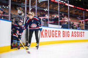 Tessa Bonhomme Instagram - Earlier this month, I had the privilege of attending the @KrugerBigAssist Hockey Day event where we celebrated the return of the #KrugerBigAssist program. This is a fantastic initiative that helps make hockey more accessible and inclusive for families, so all kids can play Canada’s game.
I loved meeting so many youth players and sharing the importance of assists, both on and off the ice. Thanks to everyone for coming out!

Through the Kruger Big Assist, Canadians can nominate a minor hockey association for their chance to receive $100,000! Nominate a minor hockey association at KrugerBigAssist.ca!