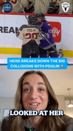 Tessa Bonhomme Instagram - Heise on those two MAJOR collisions with Poulin 👀
 
Our full interview with Taylor is live now, link in our bio to listen!

📹: @thepwhlofficial