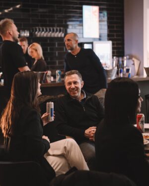 Tessa Bonhomme Instagram - Thanks to everyone who came out to our @jocksinjills launch party and especially to the sponsors who made it possible. 🥳 Reminder our first TWO episodes are live NOW! 
🪽@redbull provided the space and more support than we can begin to thank them for
🍕 incredible food provided by the wonderful @sanremobakery 
🍻 drinks provided by @molsoncanadian
📸 photos by the lovely @sarahholmanphoto