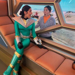 Tessa Rao Instagram - Since the strike ended (  again, the BIGGEST shoutout/thanks/appreciation to all involved for all of us creatives - you did it 🙌🏽) I’ve been meaning to post some of the MANY bts photos sitting in my phone gathering dust. SO, in honour of @powerrangers’ @glaad nomination, I thought it was fitting to start with a lil Fizzy post 🧡💚 @jacquelinejoe1 as I’ve said 1000 times, it was an absolute privilege to work with you (again 😎), thank you for being the brilliant ray of sunshine that you are, & sorry Izzy got so protective all those times 😅