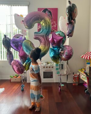 Tetona Jackson Instagram - My little mini. HOW?! I feel like I blinked and you’re already 3. Thank you for being my best friend. Thank you for allowing me to experience life through your eyes. Thank you for choosing me to be your mommy. Happy golden birthday my love. I love you to the moon and back #333