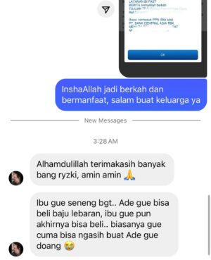 Teuku Rizky Muhammad Instagram - postingan ini bukan bermaksud riya, hanya mau membagikan terkait postingan kemarin. Semoga berkah dan Amanah selalu. Kalo temen2 hari ini punya rezeki lebih jangan lupa sedekah ya, rezeki bentuknya ga selalu uang, dan yang penting ikhlas aja. Happy Friday all!