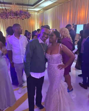 Tevin Campbell Instagram - Me and Mrs. Lewis. Congratulations @naturi4real!! Congratulations Mr. Lewis!!! Many of you may not know this but Naturi and I were on Broadway playing siblings in the show Hairspray years ago. Love this talented young lady so much and so happy for her!!!! #iloveweddings #canwegetmarried #toomuchwine2nite #goodtimes